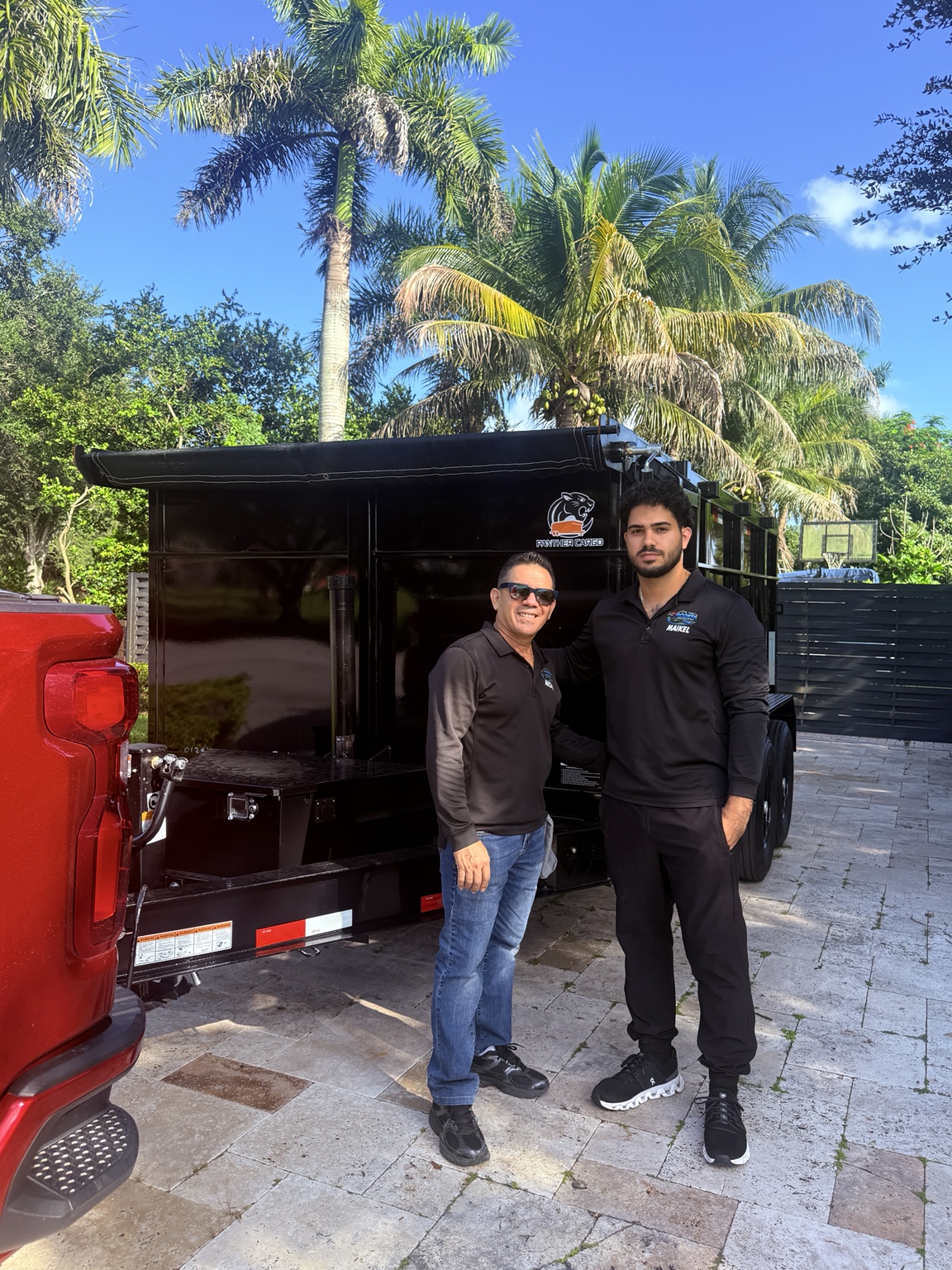 Maikel and his father, the local family team behind Acosta Services Group