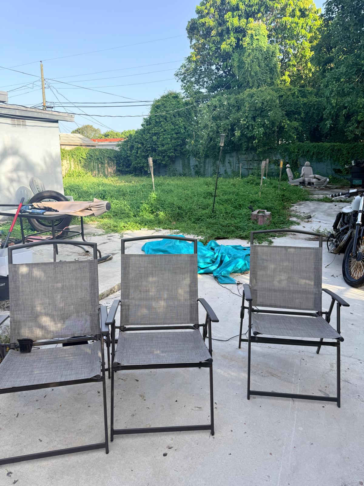 Outdoor furniture assembled as part of an Acosta Services Group project